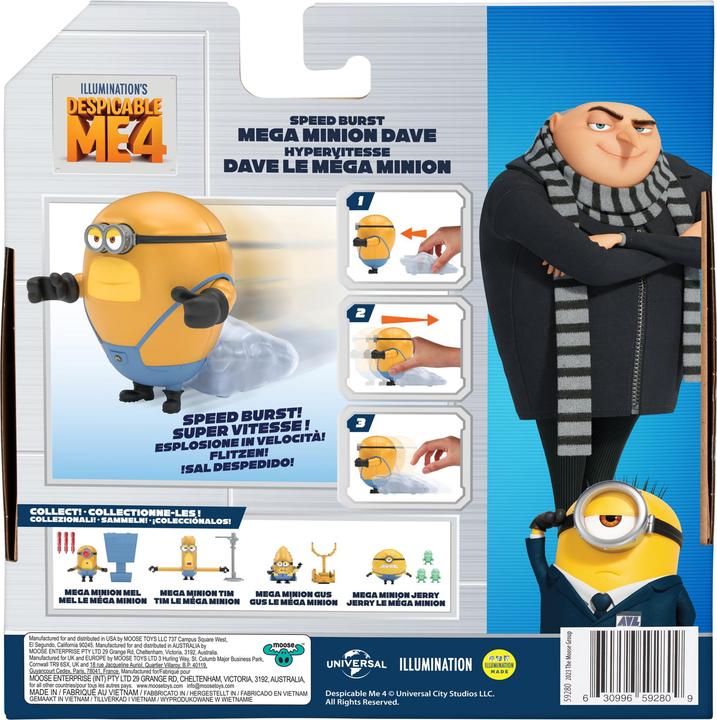 Actual product image Moose I - Simply Incorrigible 4 Mega Minion Action Figure Dave