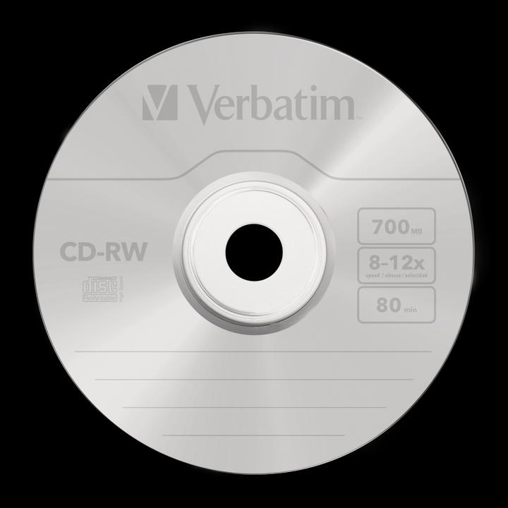Actual product image Verbatim CD-RW, 700MB, 12x, pack of 10 (10 x)