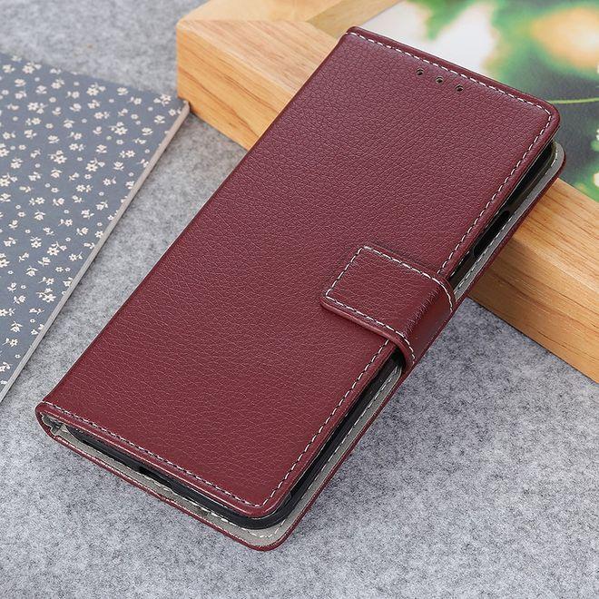 Produktbild MU Classic Litchi Leder Bookcover II Series (LG V50 ThinQ)