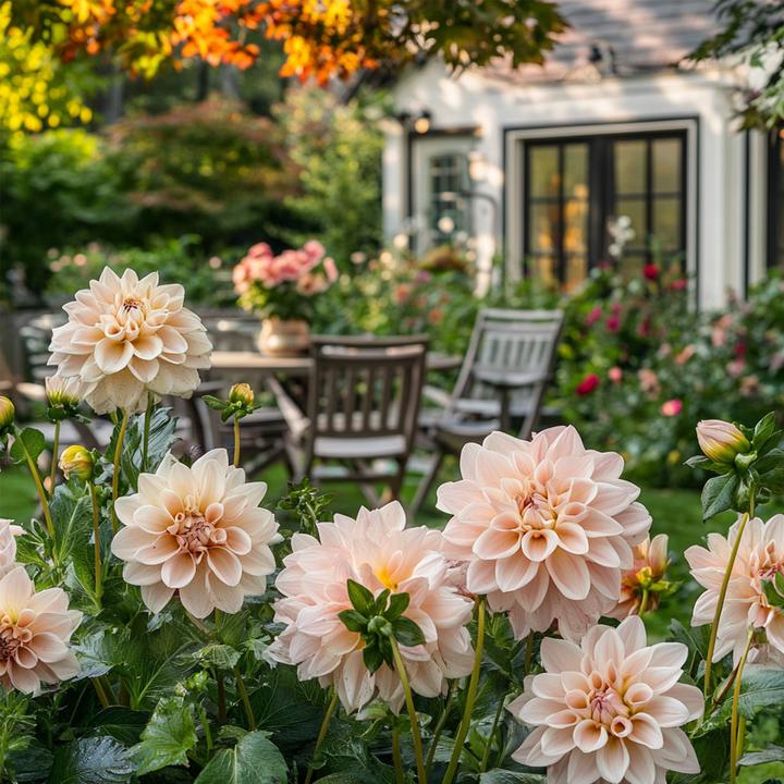 Image du produit Plant in a Box Dahlia Break Out - Set de 3 dahlias (10 cm)