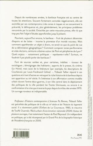 Produktbild Histoire de la banlieue (Französisch, Tellier Thibault, 2024)