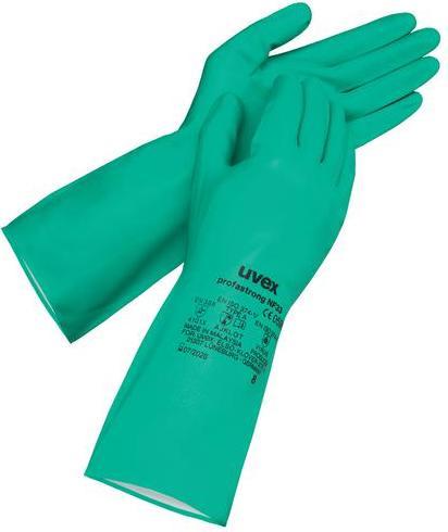 Produktbild Uvex Safety Chemikalienschutzhandschuh uvex profastrong NF33, Baumwollbeflockung, NBR-Beschichtung, EN 374/Ty... (8)