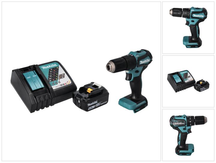 Actual product image Makita DHP 483 RG1 Battery impact drill 18 V 40 Nm Brushless + 1x battery 6.0 Ah + charger (Rechargeable battery operated)