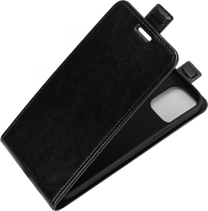 Produktbild Screenguard iPhone 12 Pro Leder Hülle Ledertasche aufklappbar nach unten (Apple iPhone 12 Pro)