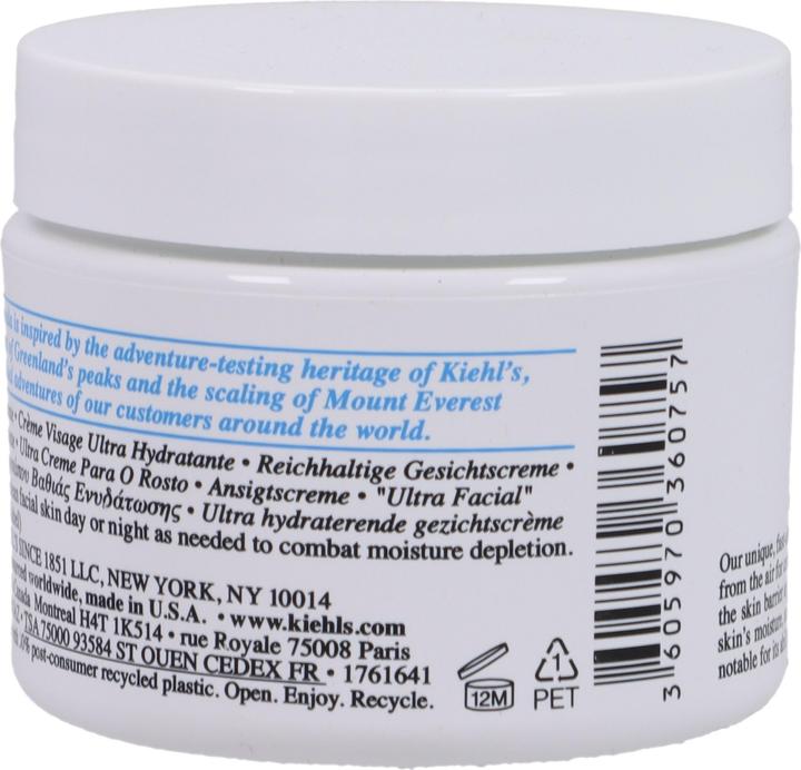 Nutritional values and ingredients Kiehl's Ultra (50 ml)