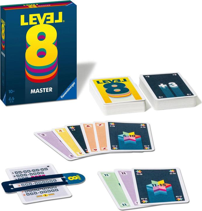 Produktbild Ravensburger Meisterkartenspiel der Stufe 8 (Italienisch, Niederländisch, Deutsch, Französisch)