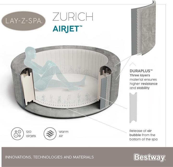 Produktbild Bestway Lay-Z-Spa Zürich (4 Pers.)