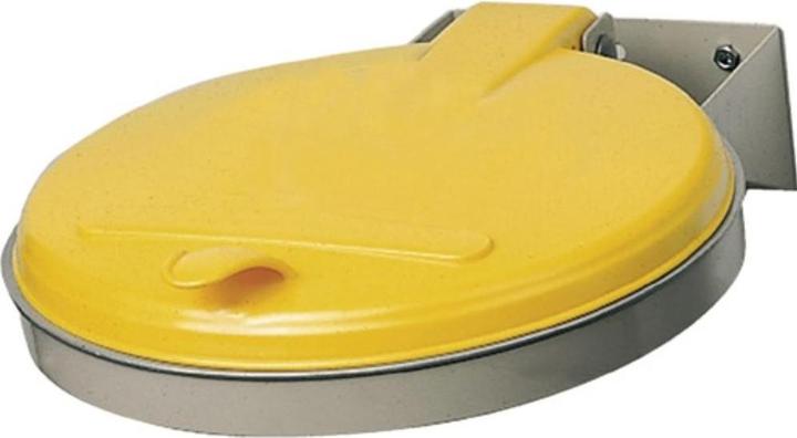 Actual product image VAR Waste bin W400xD510mm 120 l lid yellow (KS) (120 l)