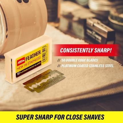 Actual product image Feather Razor blades (10 pieces), double edge (10 x)