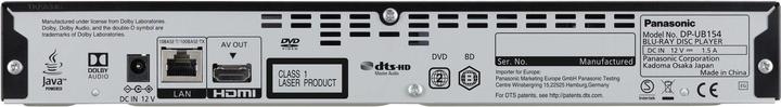 Immagine prodotto Panasonic DP-UB154 (Lettore Blu-ray)