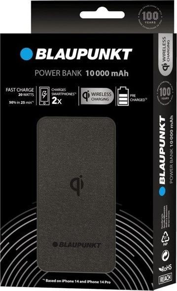 Produktbild Blaupunkt Powerbank 10000 mAh (10000 mAh, 20 W, 37 Wh)