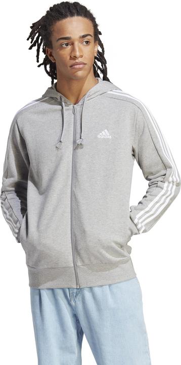Actual product image adidas M 3s Ft Fz Hd,Mgreyh/White Mgreyh/White XL (XL)