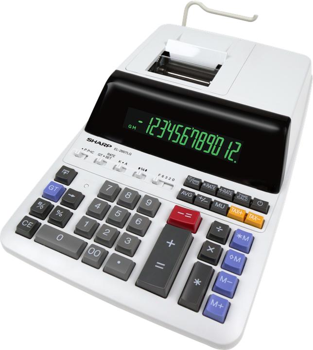 Produktbild Sharp Druckender Tischrechner EL-2607 LG (Batterien)
