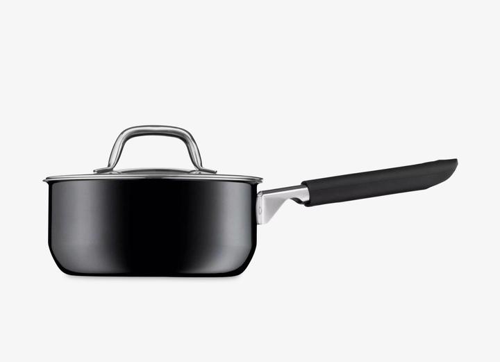 Produktbild WMF Stielkasserolle FUSIONTEC schwarz (16 cm, Kochtopf, Fusiontec)