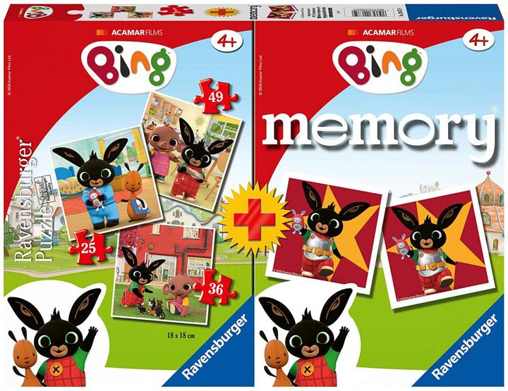 Ravensburger Multipack - Memory + 3 Puzzle: Bing (36 Teile)