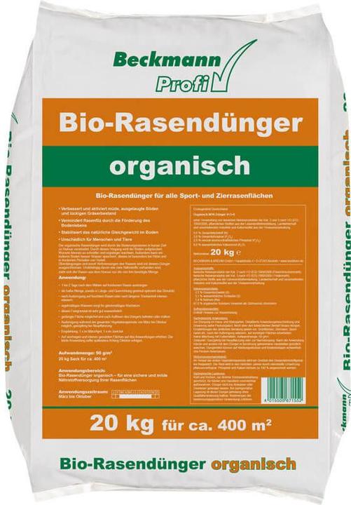 Produktbild Beckmann Bio-Rasendünger organisch 9+3+6 (20 kg)