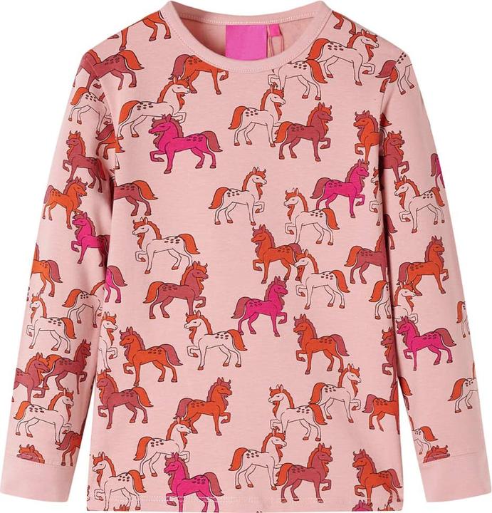 Produktbild VidaXL Kinderpyjama mit Langen Ärmeln Hellrosa 116,Material: 95 (116)