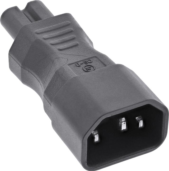 InLine Mains adapter IEC 60320 C14 / C7 (C14, C14)