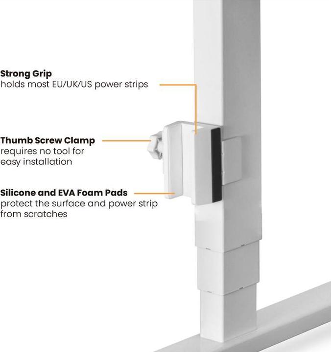 Image du produit Value Pince de pied de table pour bloc multiprise