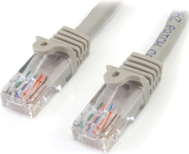 Actual product image StarTech 3m Gray Cat 5e Patch Cable (UTP, CAT5e, 3 m)