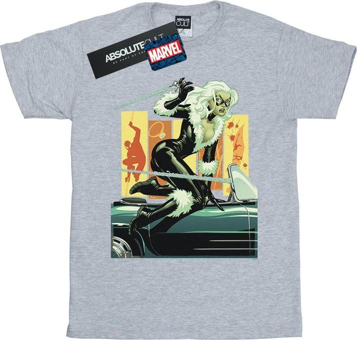 Black Cat Car TShirt Jungen