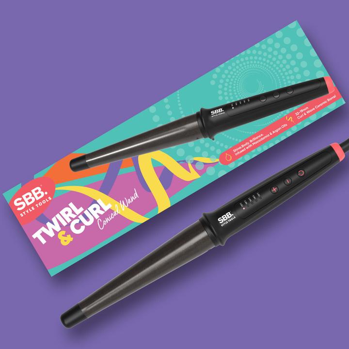 Actual product image SBB SBWD-1000-EU Twirl & Curl Conical Wand (32 mm)