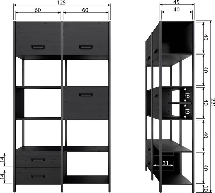 Productafbeelding BePureHome Erfenis (123 x 45 x 220 cm)