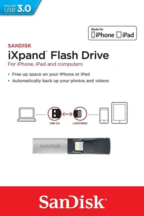Actual product image SanDisk iXpand Flash Drive 256GB (256 GB)