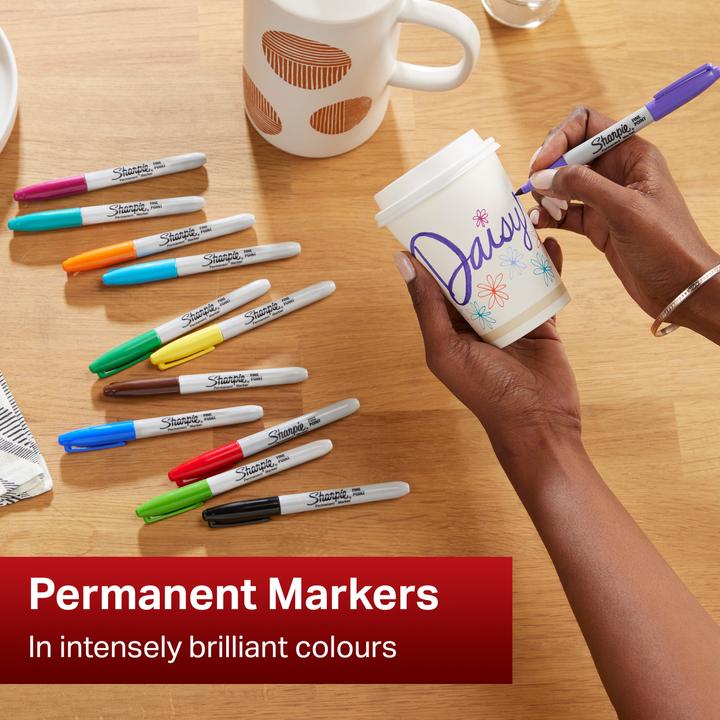 Actual product image Sharpie - Permanent marker - Limited Edition Colouring promo pack 16 Fine + 11 Ultra Fine (2205231) (Multicoloured, 27 x)