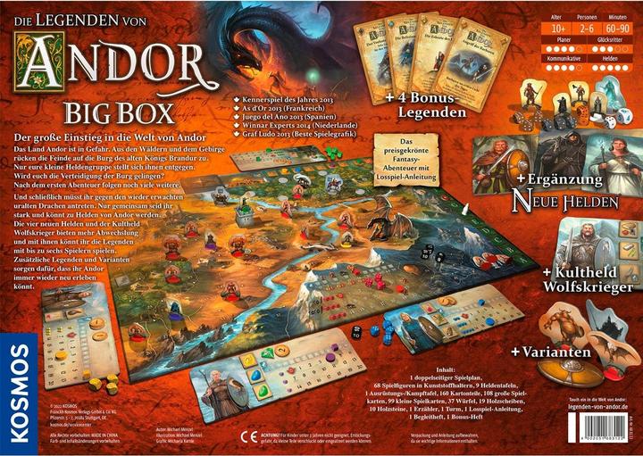 Image du produit Kosmos Les Légendes d'Andor - Big Box (Allemand)
