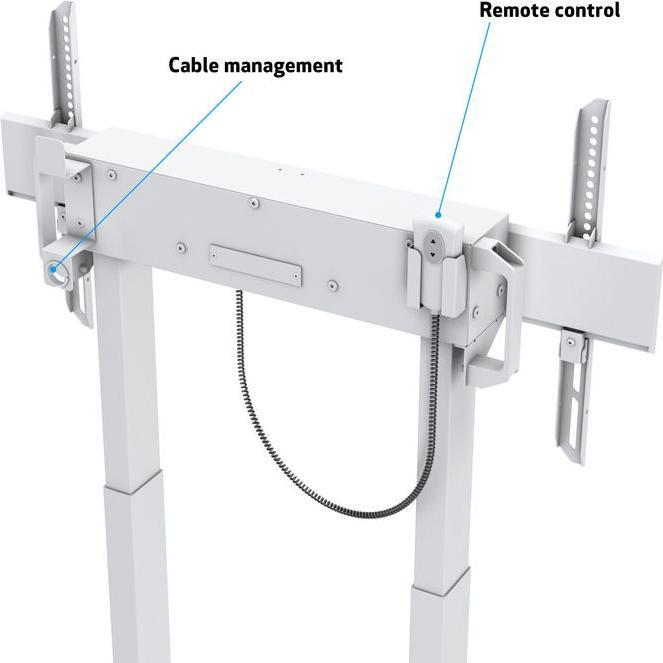 Produktbild Multibrackets Standfuss elektr, -100", max 120 kg, weiss (90", 120 kg)