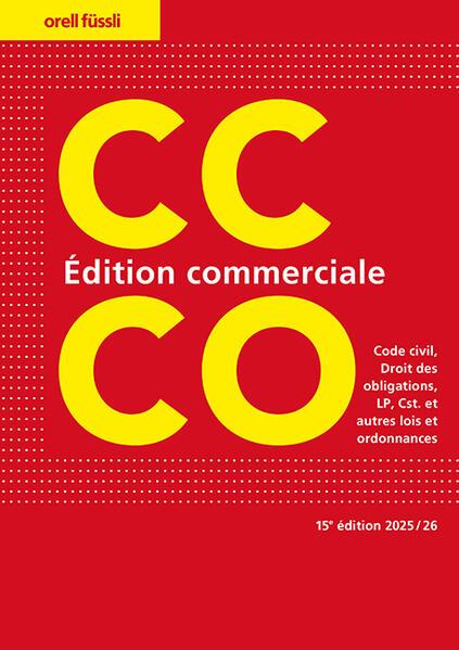Produktbild CC/CO Édition Commerciale (Französisch, Ernst J. Schneiter, 2025)