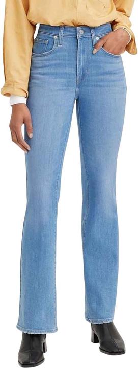 Actual product image Levis Womens/Ladies 725 Tribeca Sun Leather Patch Bootcut Jeans (32)