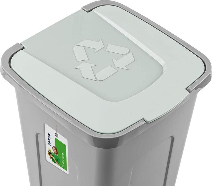 Produktbild Pafen 5-teiliges Mülleimer-Set mit farbigen Deckeln (50 l)