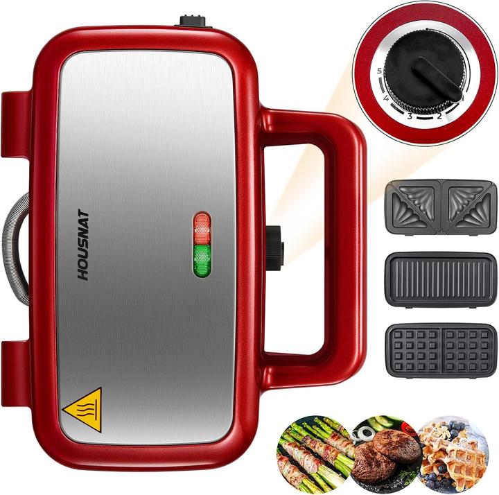 Produktbild Housnat Sandwichmaker mit Waffel- und Grillfunktion