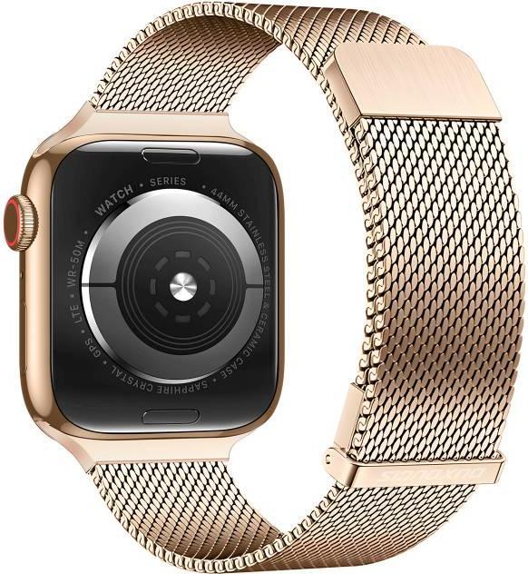 Image du produit Dux Ducis Milanese Pro Bracelet Apple Watch 42/44/45/49MM - Or (45 mm, 44 mm, 42 mm, 49 mm, Acier inoxydable)