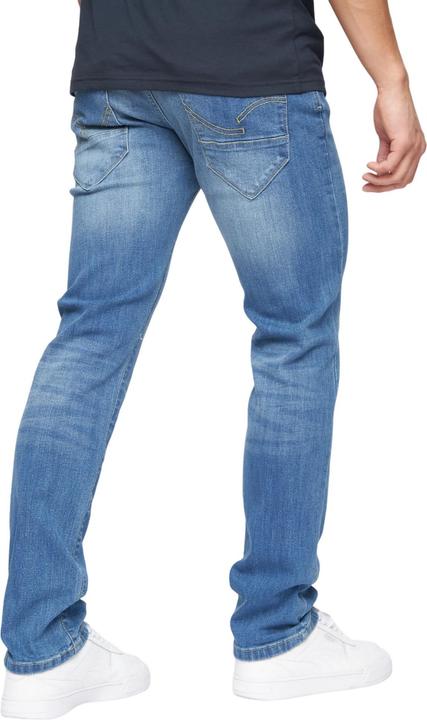 Actual product image Crosshatch Mens Farrowed Stretch Jeans (32)