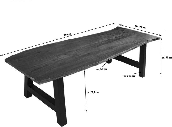 Image du produit SAM Adelaide (200 x 100 x 77 cm)