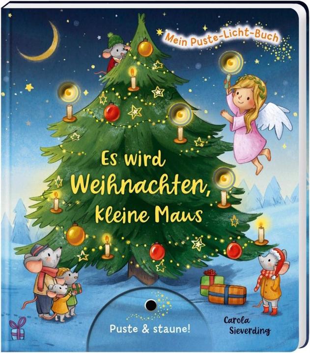 Produktbild Mein Puste-Licht-Buch Es wird Weihnachten, kleine Maus (Deutsch, Christina Nömer, 2020)