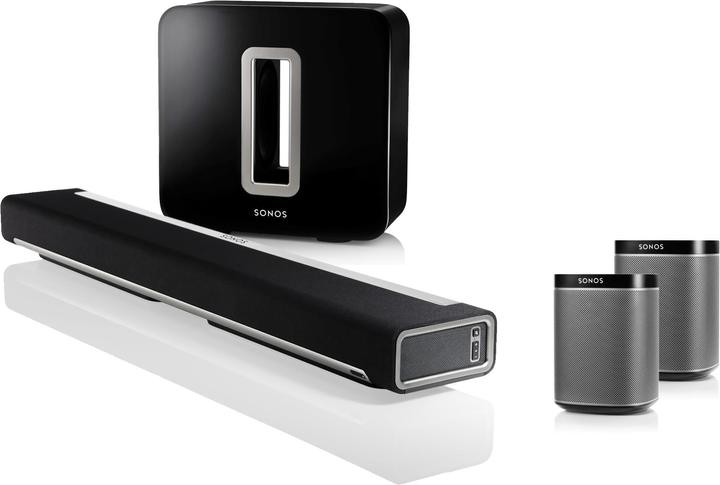 Sonos 5.1 Bundle 2x PLAY:1 schwarz + Playbar + Sub