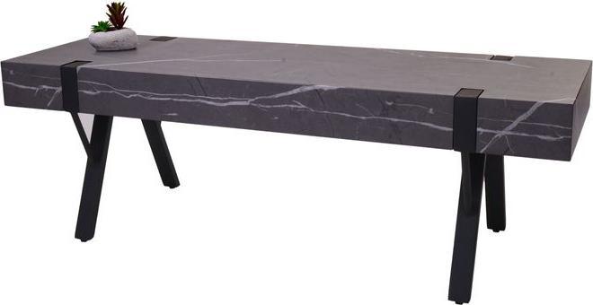 Immagine prodotto Mendler Porta TV HWC-L54, metallo 42x120x40cm effetto marmo grigio