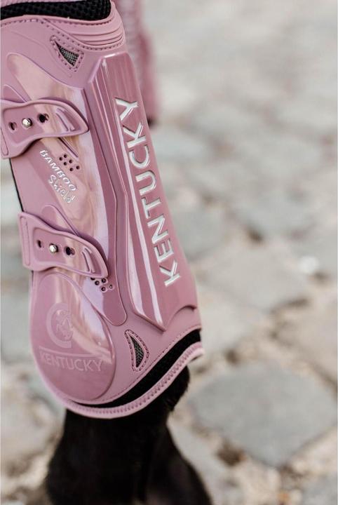 Actual product image Kentucky Horsewear open horse gaiters in elastic bamboo