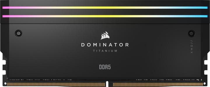 Image du produit Corsair DDR5, 6400MT/s 96Go 2x48Go DIMM, Unbuffered, 32-40-40-84, Std PMIC, XMP 3.0, DOMINATOR TITANIUM Blac (2 x 48 Go, 6400 MHz, RAM DDR5, DIMM)