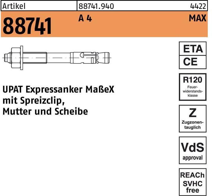 Productafbeelding Upat Spoedanker R 88741 MAX 16/100/223 A 4 (10 Pcs.)