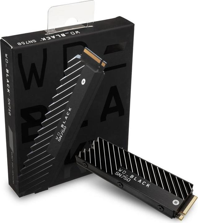 Produktbild WD Black SN750 Gaming - mit Heatsink (2000 GB, M.2 2280)