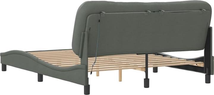 Produktbild VidaXL Bettgestell mit LED Stoff (160 x 200 cm)