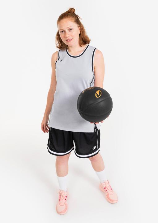 Actual product image Kipsta Damen/Herren Basketball Trikot wendbar leicht - SHR 500 schwarz-weiss (L)