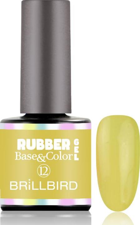 BrillBird Rubber Gel Base&Coral #12 8ml (UV-Gel Lack)
