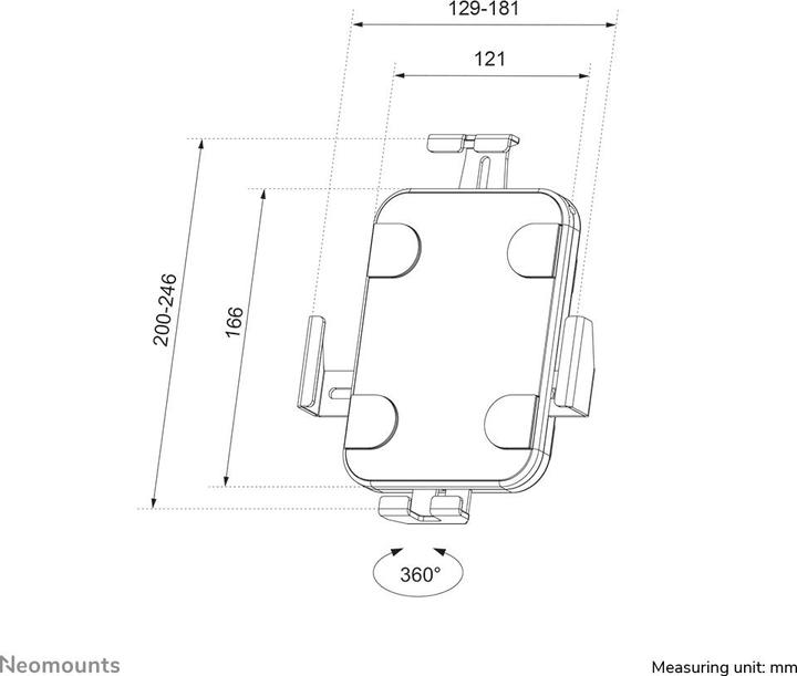 Actual product image Neomounts WAH Tablet 7.9"-11" 360° white