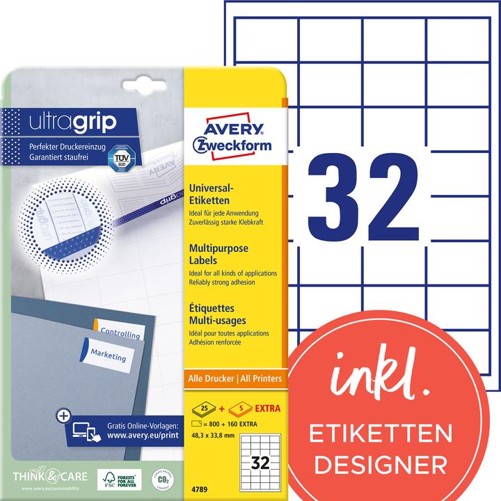 Produktbild Avery Universal-Etiketten